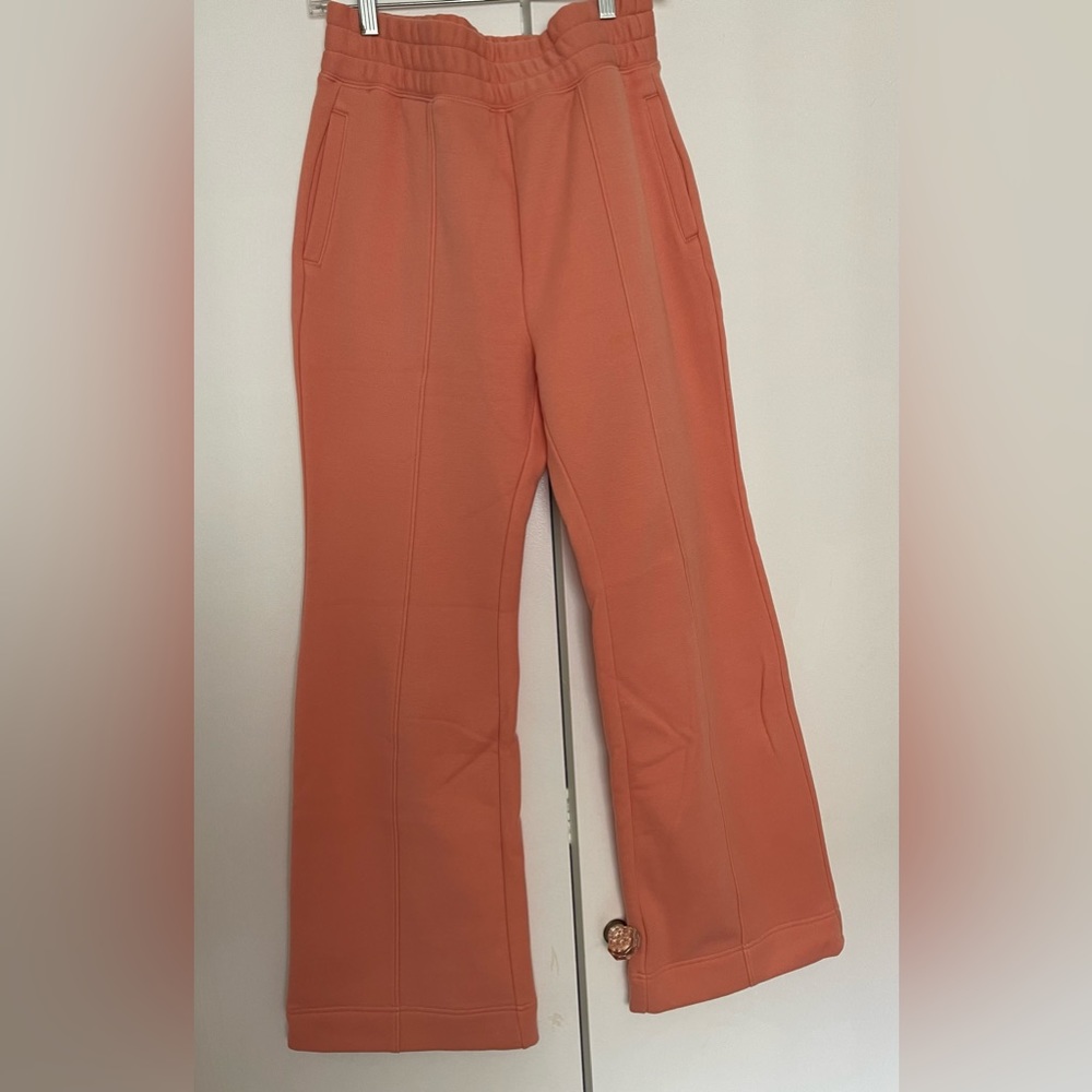 Fabletics Orange Track Pants - Picture 2 of 6